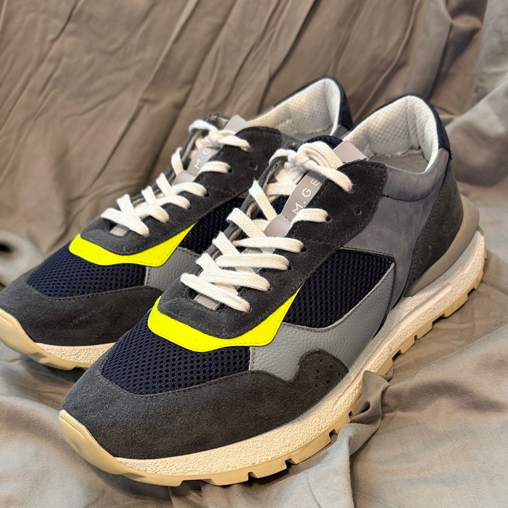 M. Gemi Men's Sneakers - The Storia Uomo  in Denim Gray Blue & navy.